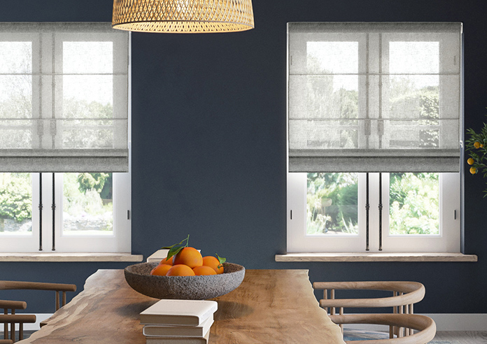 Kalahari Voile, Cool Grey - Roman Blind - Image 3